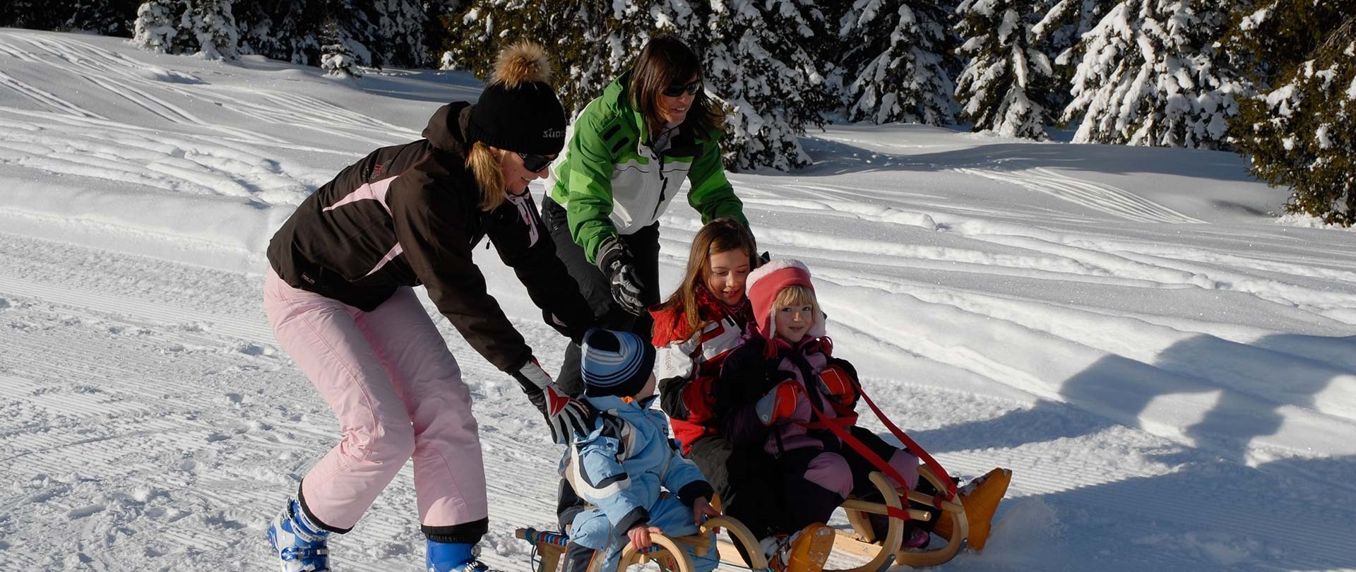 Skigebiet Carezza in Südtirol...