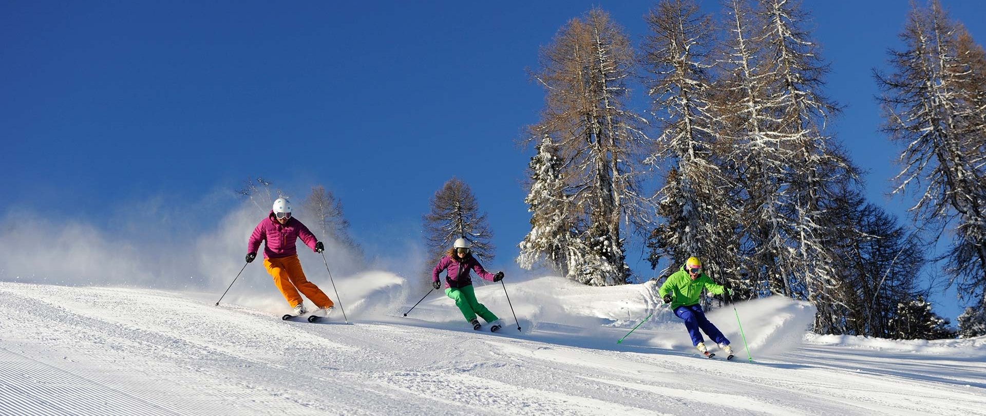 Pistenspaß in den Dolomiten