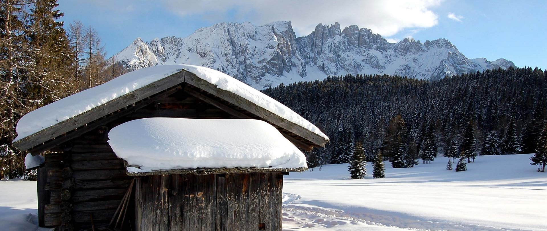 Incantevole paesaggio invernale